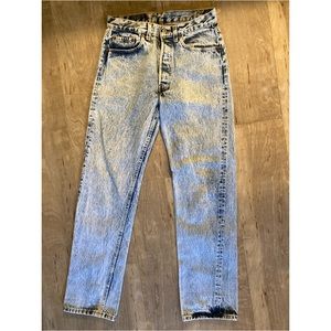 Vintage Acid washed button fly Levi’s.